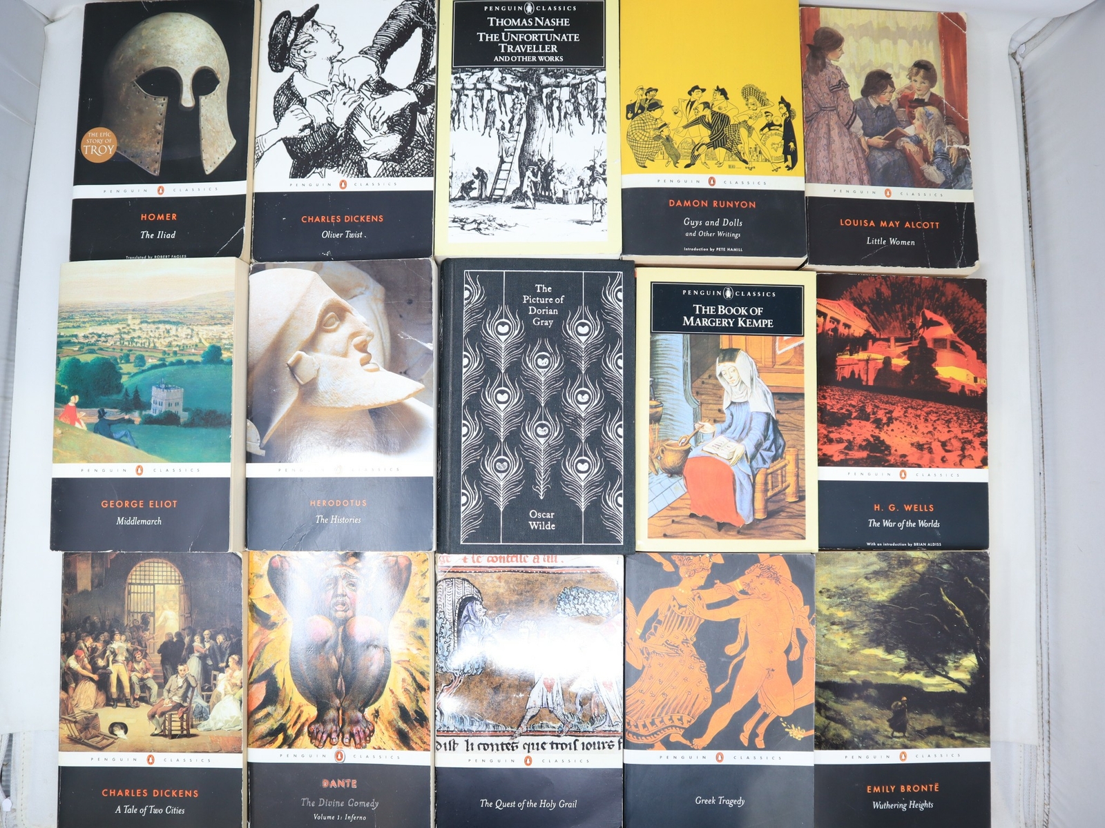 Lot of 10 Penguin Classics Paperback Books Random MIX