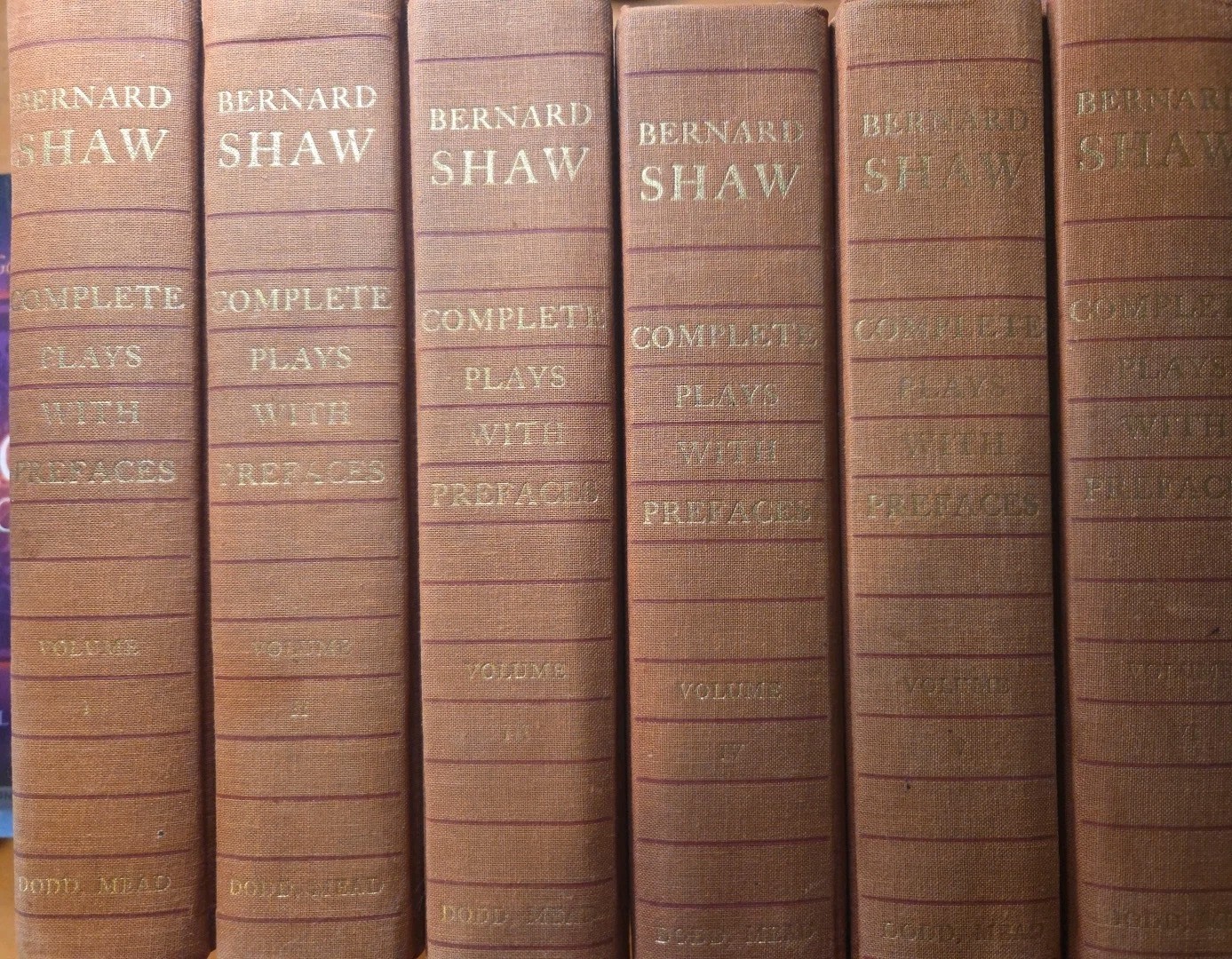 George Bernard Shaw Complete Plays with Prefaces 6 VOLUMES Near Fine Cond. 1962