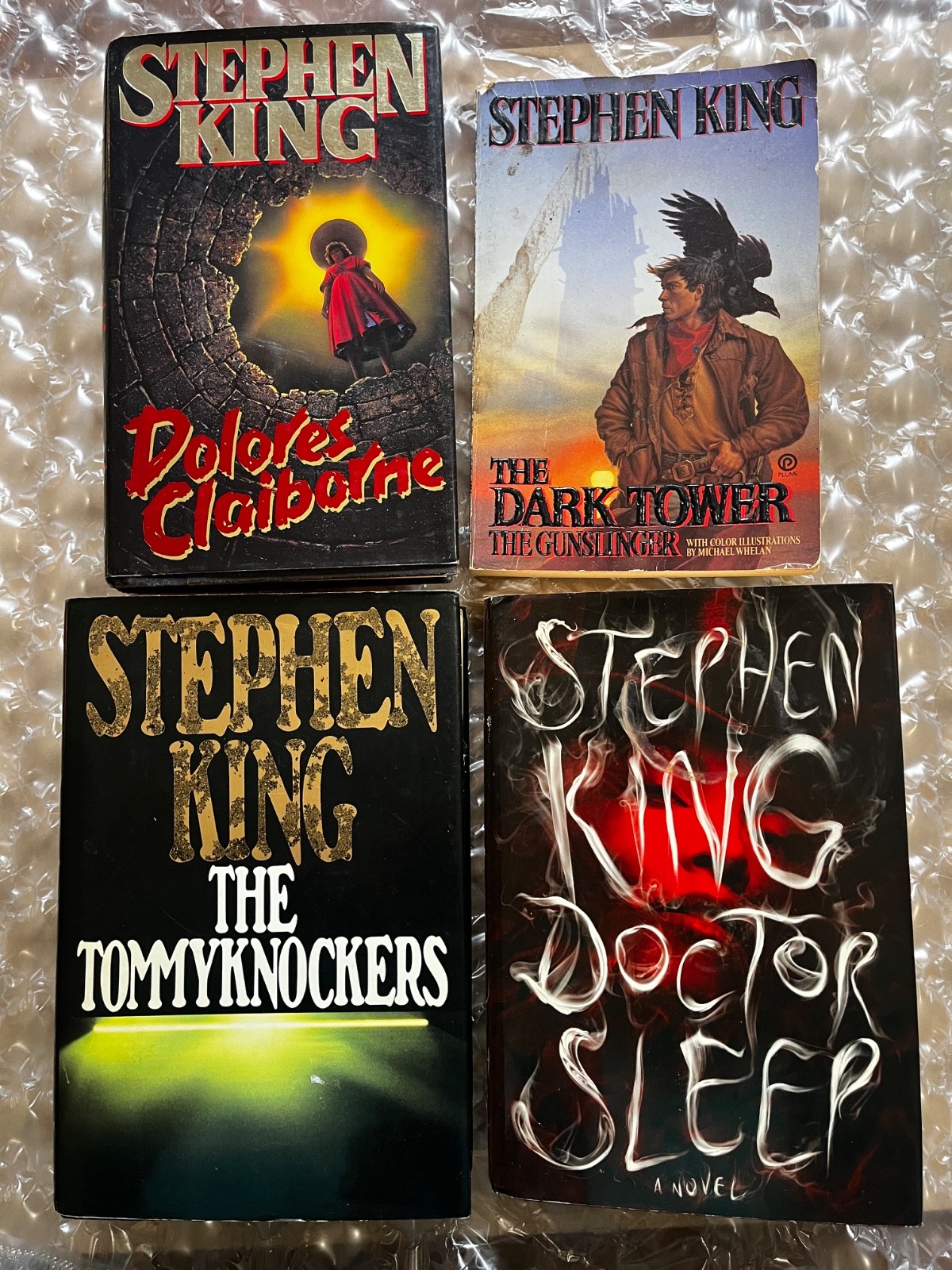 Stephen King Hardcover/Paperback Book Lot Dolores Dark Tower Tommyknockers Sleep