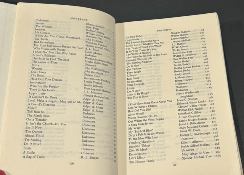 The Best Loved Poems of The American People (1936 HC) 1st Ed Doubleday Anthology