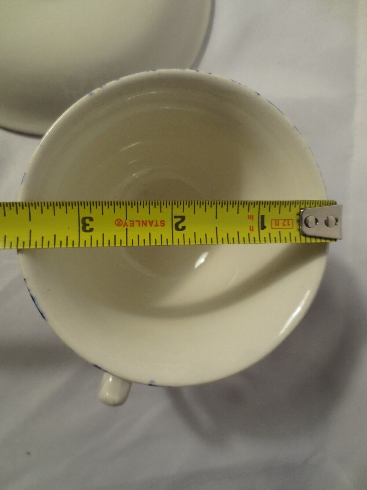 Burleigh Arden Blue Breakfast Cup & Saucer 7oz Staffordshire England Excellent