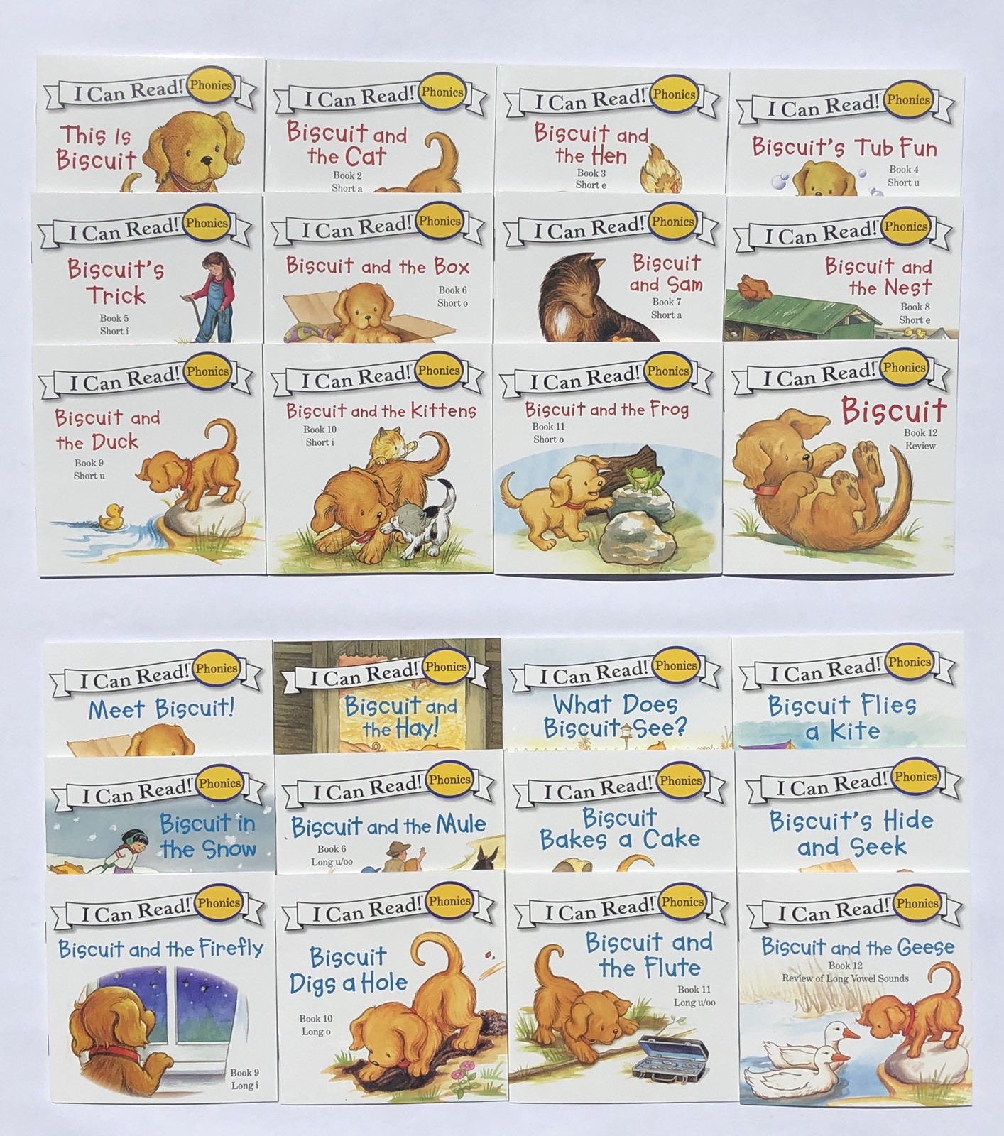Biscuit (Short Vowels) and Biscuit More (Long Vowels) Childrens Books Lot 24