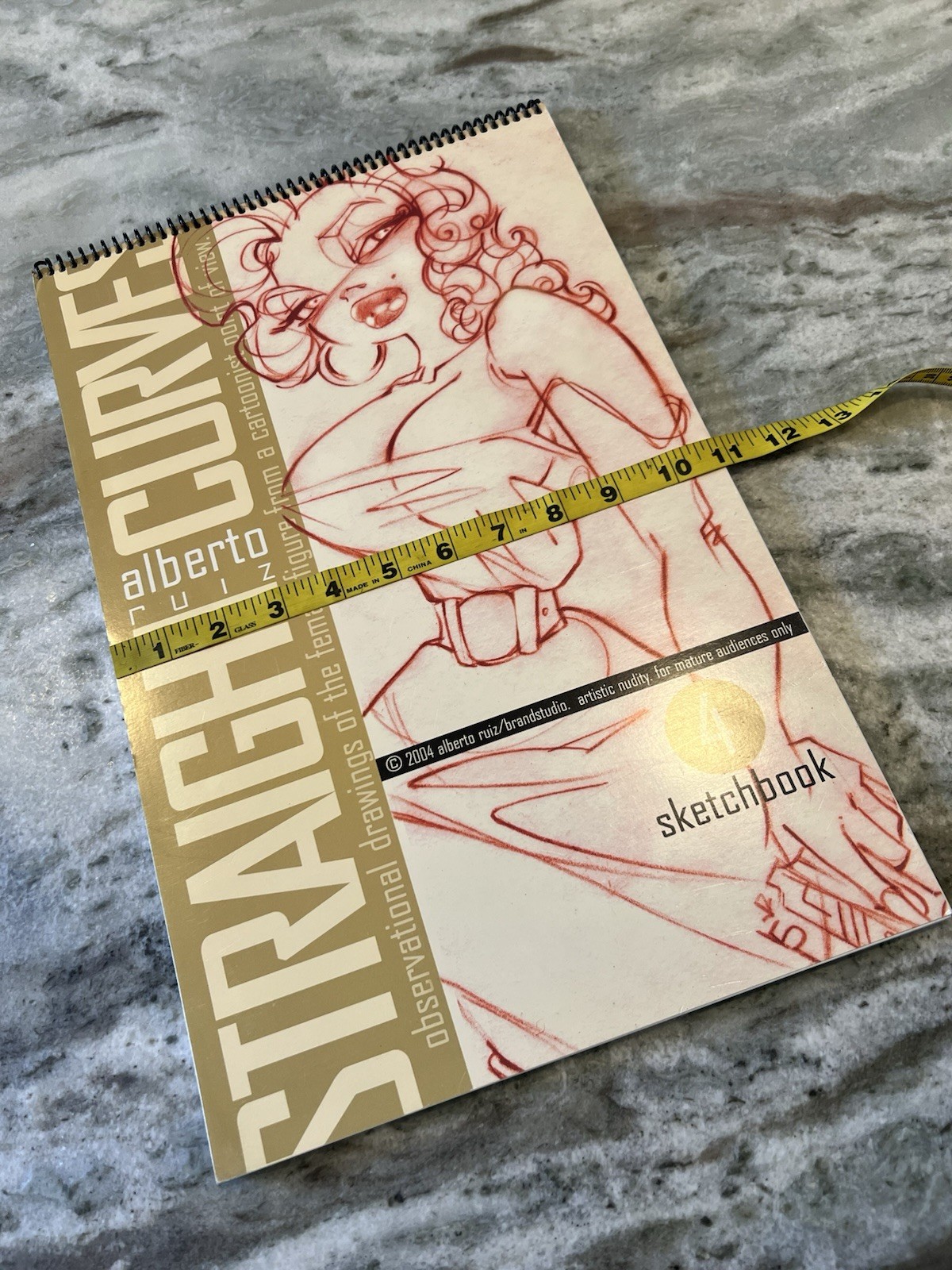 Alberto Ruiz Straight Curves Sketchbook 4 2004 Brandstudio Signed w/ Sketch