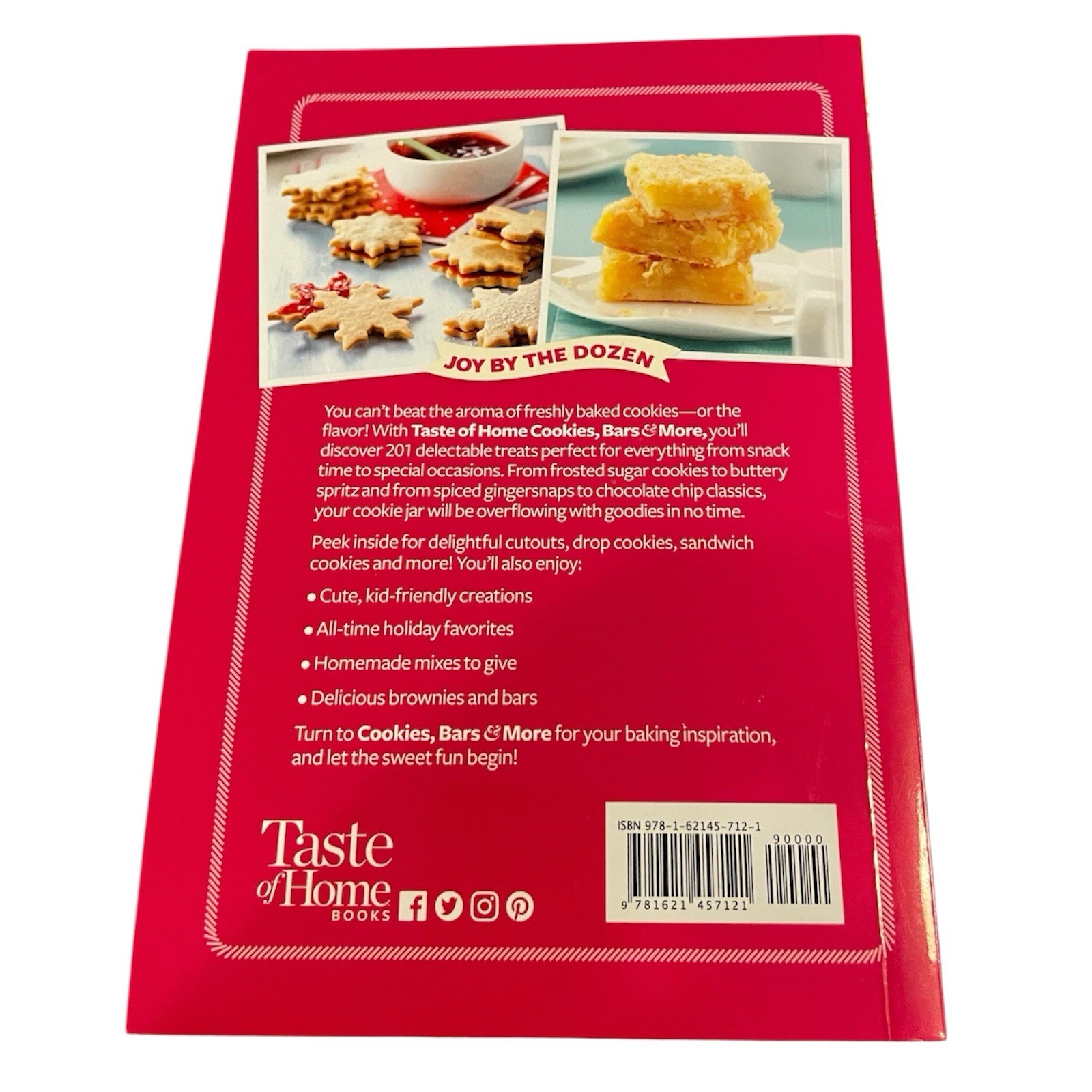 Taste of Home Cookies Bars & More OVER 200 Pages Recipes Cookbook