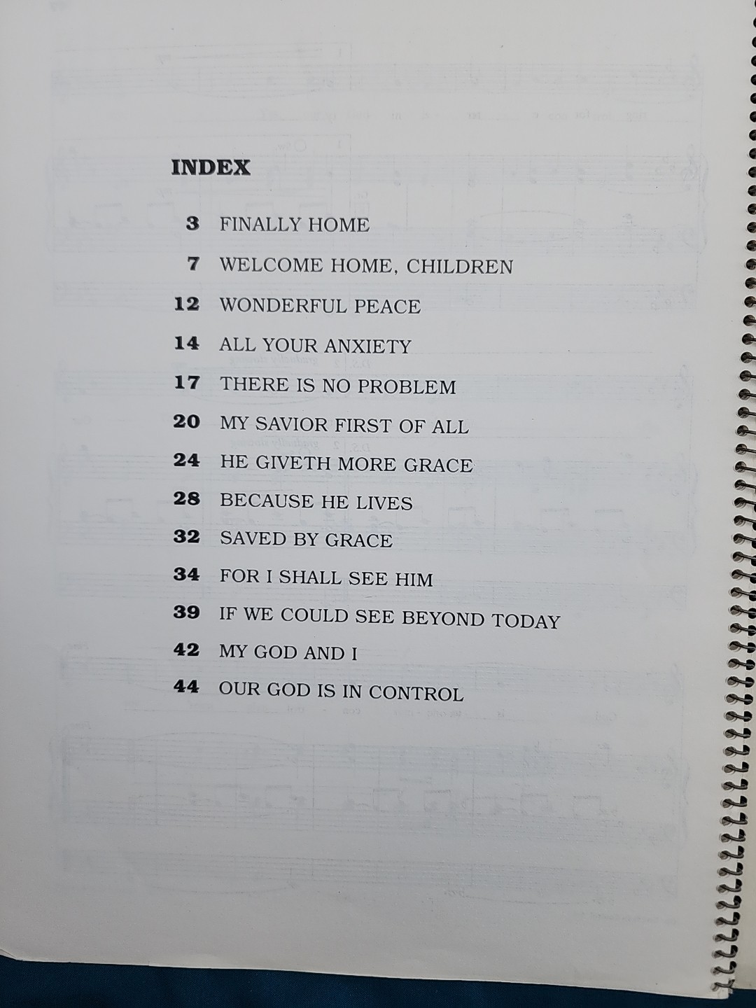 Finally Home arranged Dick Torrans Songs for Homegoing Music Song Book Sheet