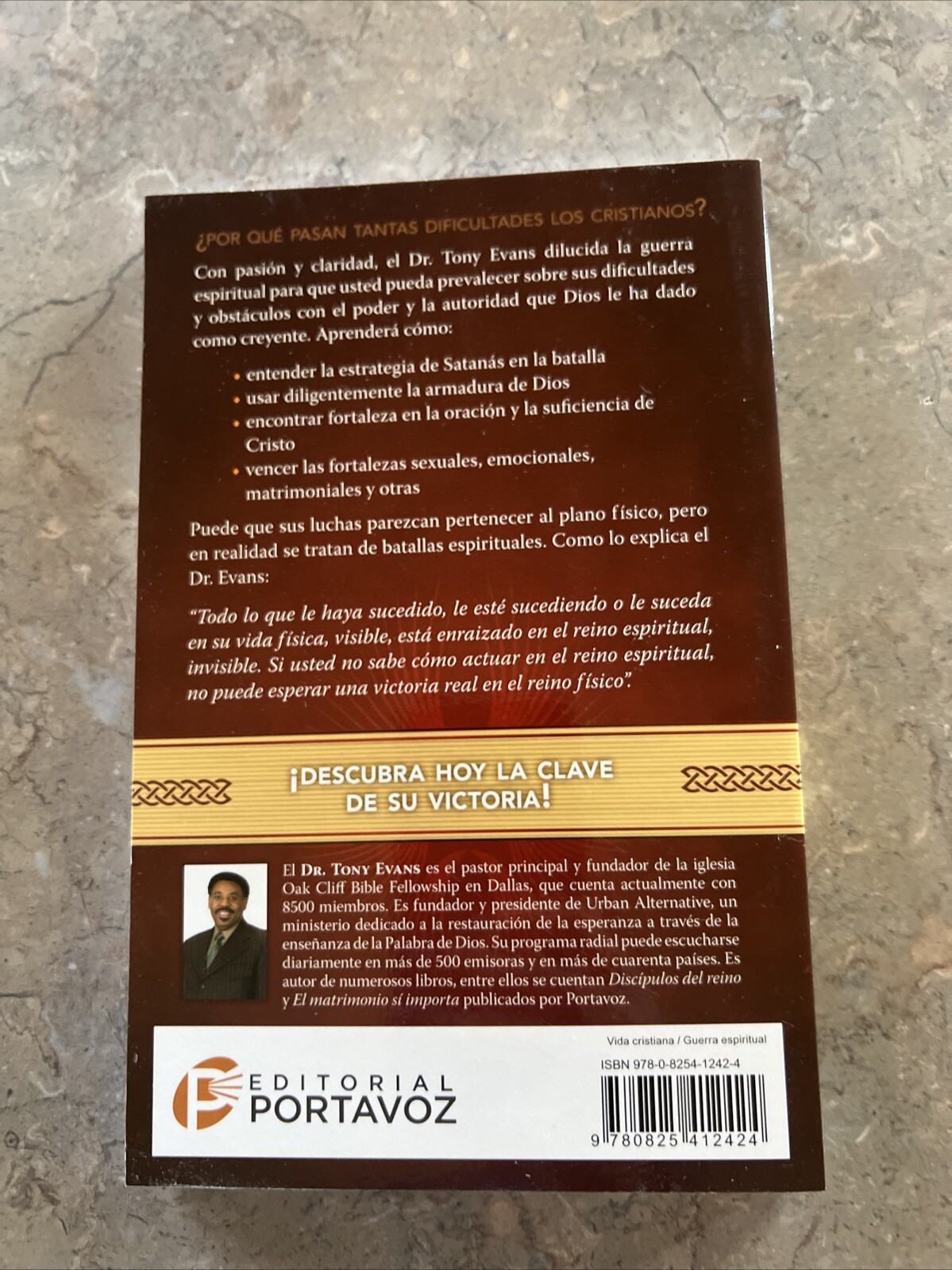 Victoria En La Guerra Espiritual: Paperback By Tony Evans