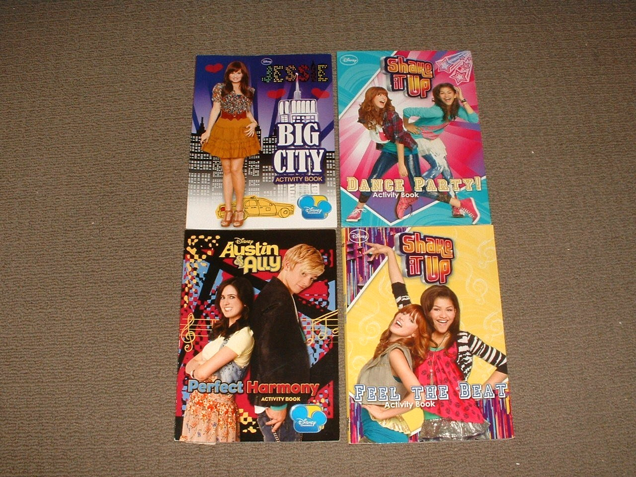 Lot of 4 Disney Channel Activity Books Shake it Up, Austin & Ally, Jessie