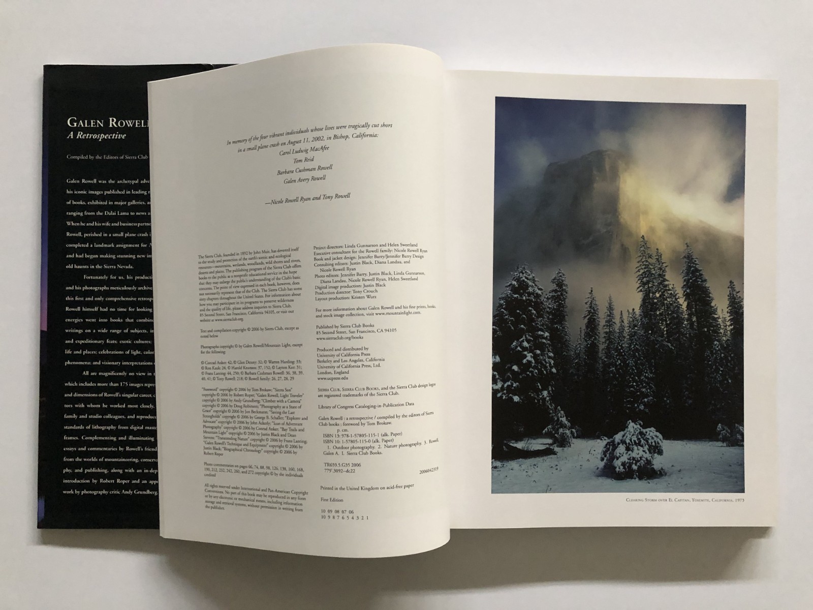 Galen Rowell – ‘A Retrospective’ (2006) First Edition 13″h X 10.5″w 288 Pages