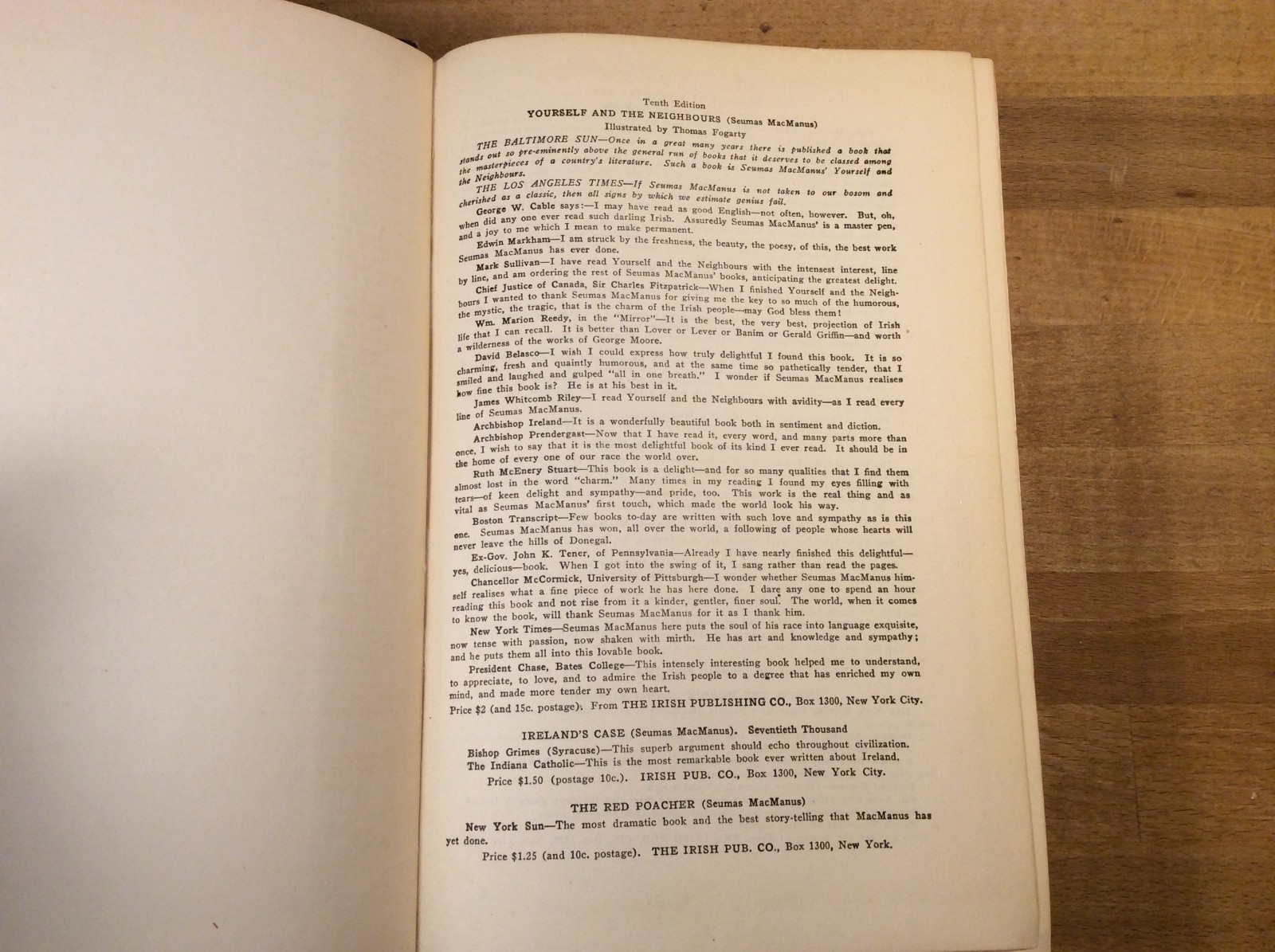 The Story of the Irish Race, Seumas MacManus, 1922 Hardcover, 3rd Edition