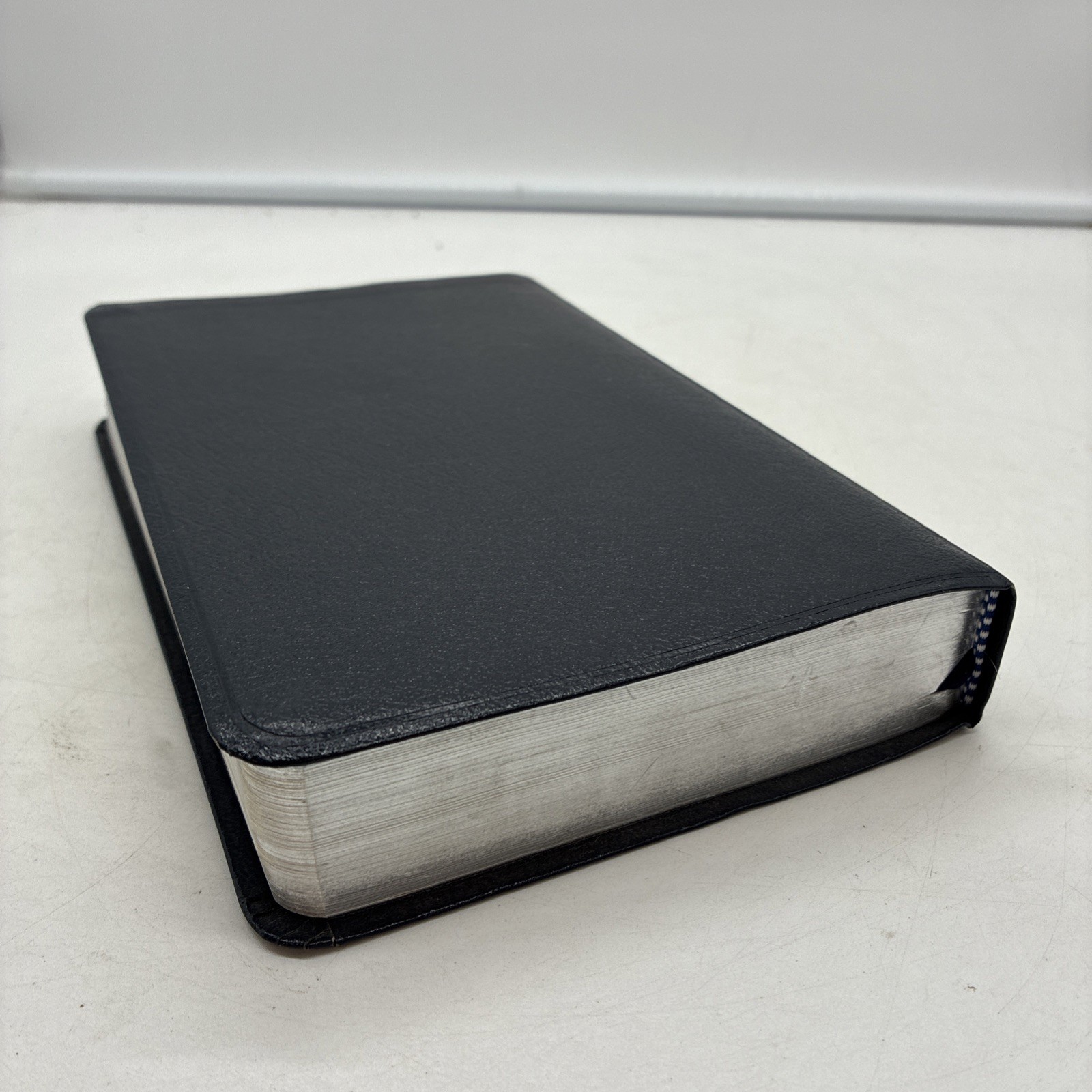 Amplified Bible Zondervan 1987 Bonded Leather Navy Blue Excellent