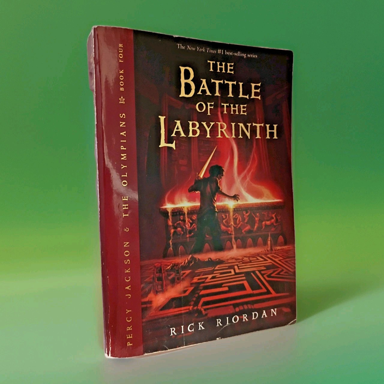 The Battle of the Labyrinth —Rick Riordan 2009 1st Ed Percy Jackson Book 4 VG🗡️