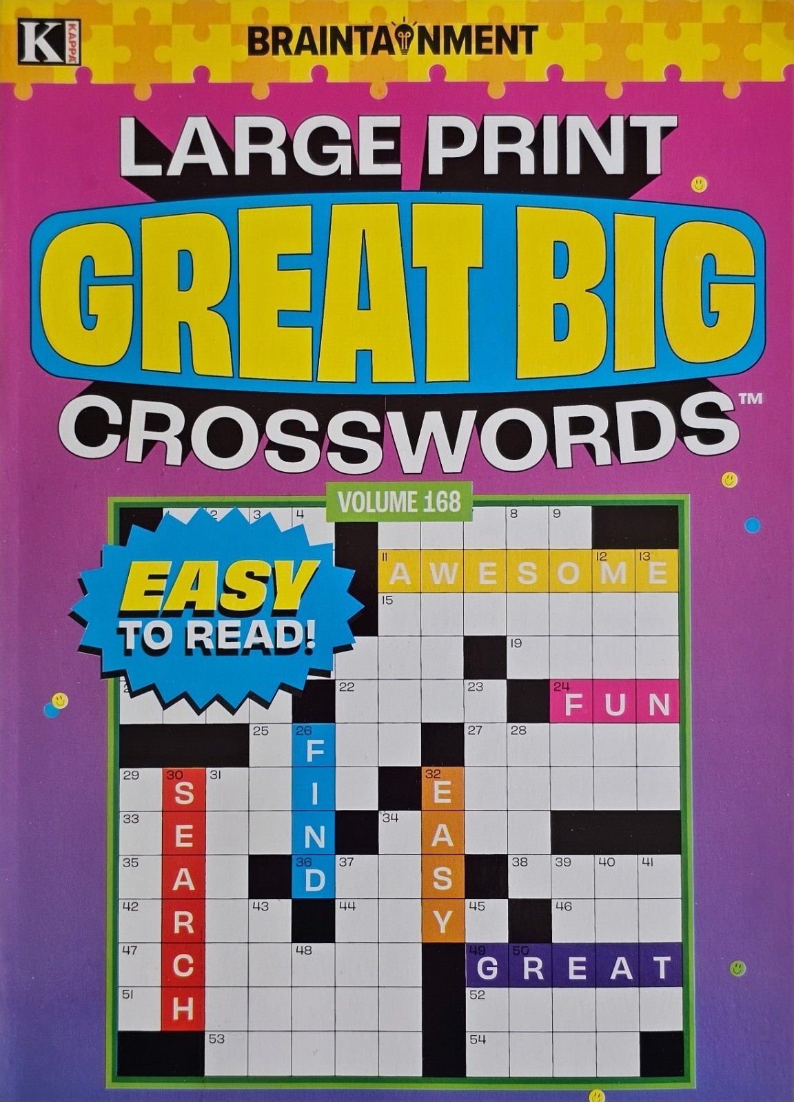 Kappa Large Print Great Big Crosswords Puzzle Books, 24 Different Volumes U-PICK