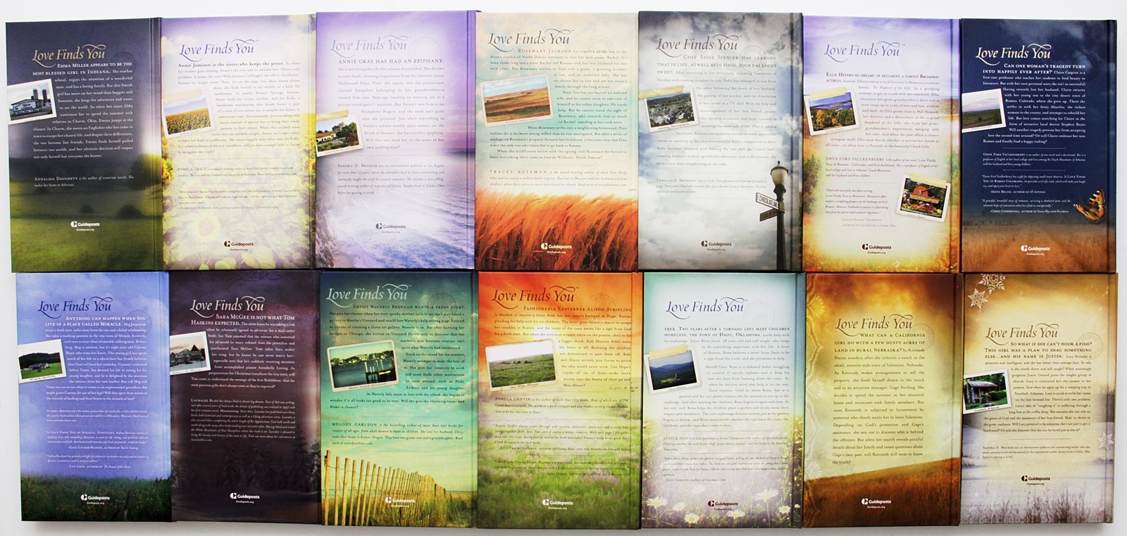 Lot of 14 Guideposts Love Finds You Postcard Series by US State HC Charm Ohio