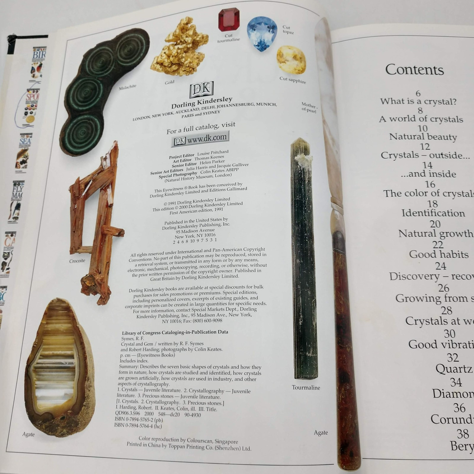 Crystal & Gem Beginner’s Guide Crystals Awareness 3 Book Lot DK PB HC Healing