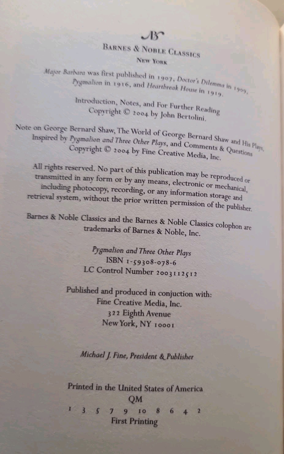 Pygmalion and Three Other Plays by George Bernard Shaw (2004, Trade Paperback)