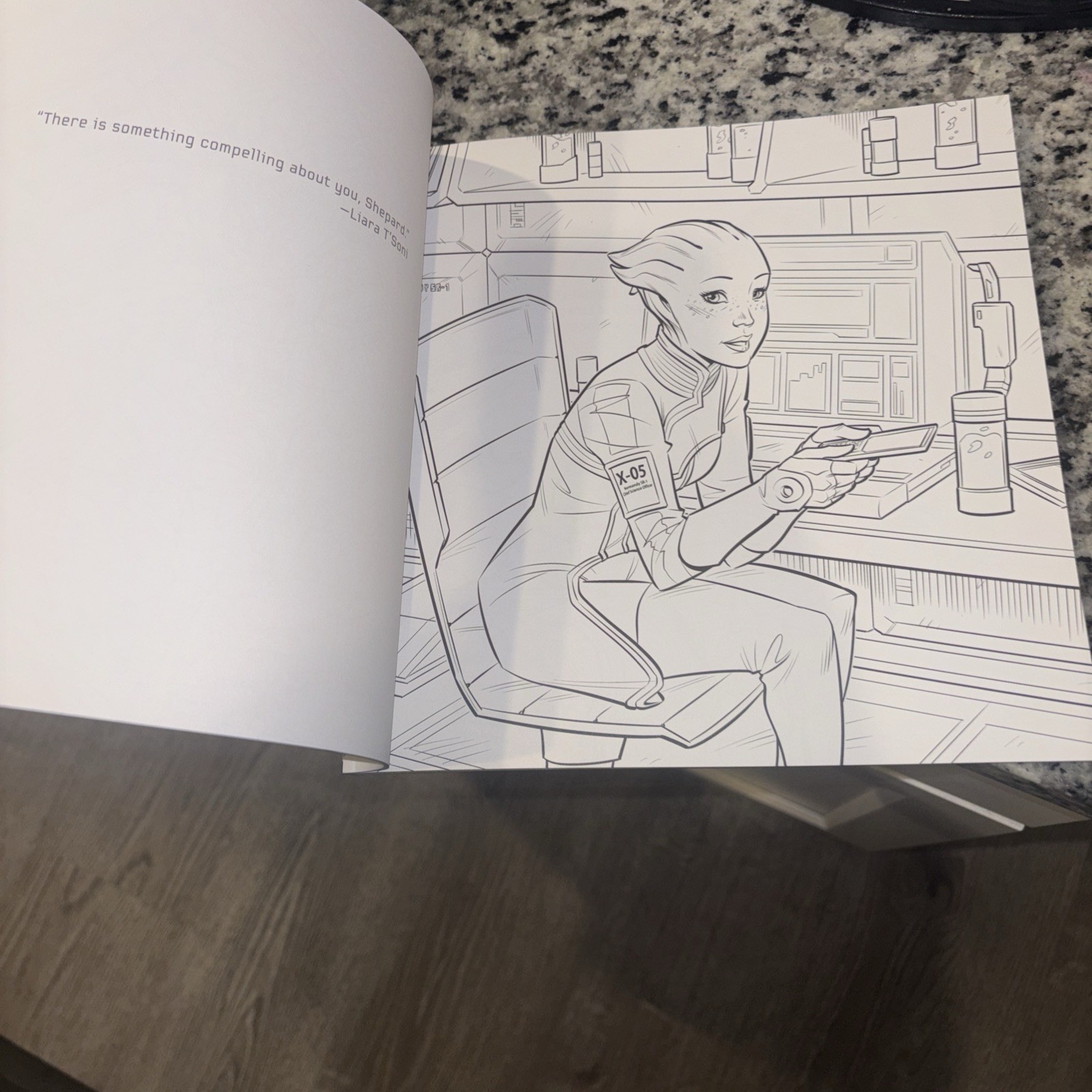 Mass Effect Adult Coloring Book Illustrated by Dark Horse Comics BioWare