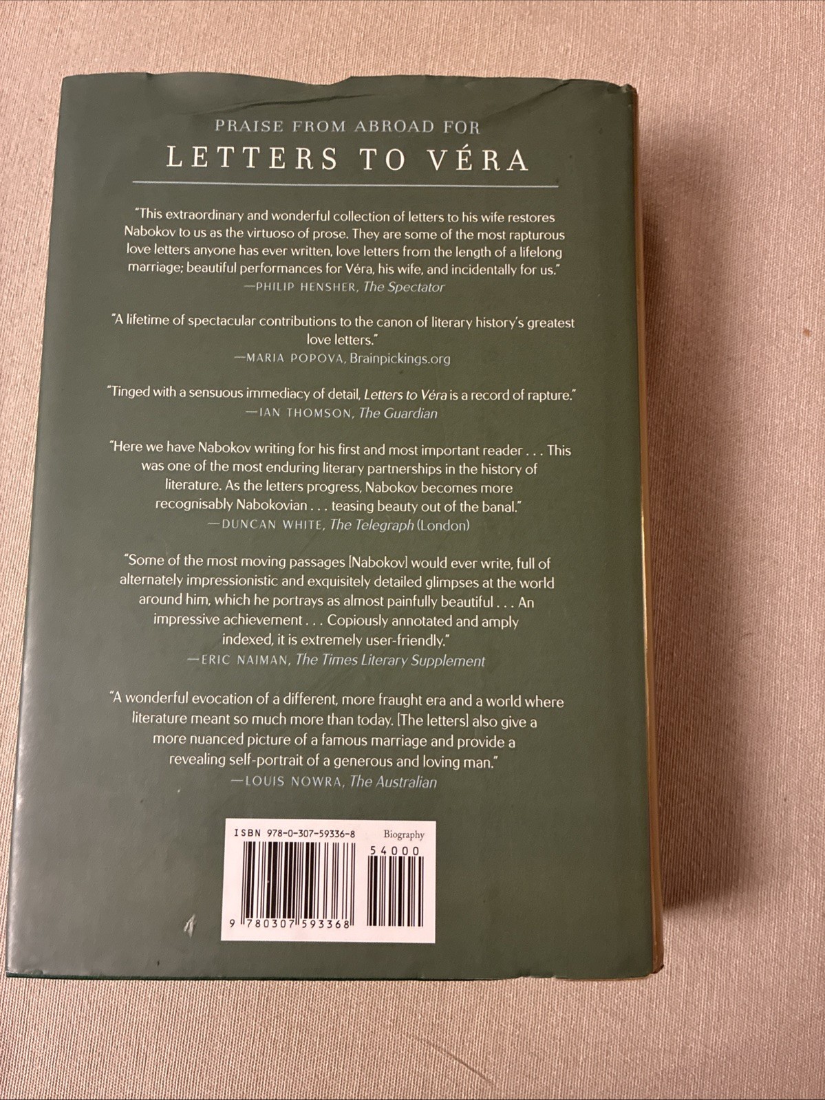 Letters to Véra by Vladimir Nabokov (2015, Hardcover)