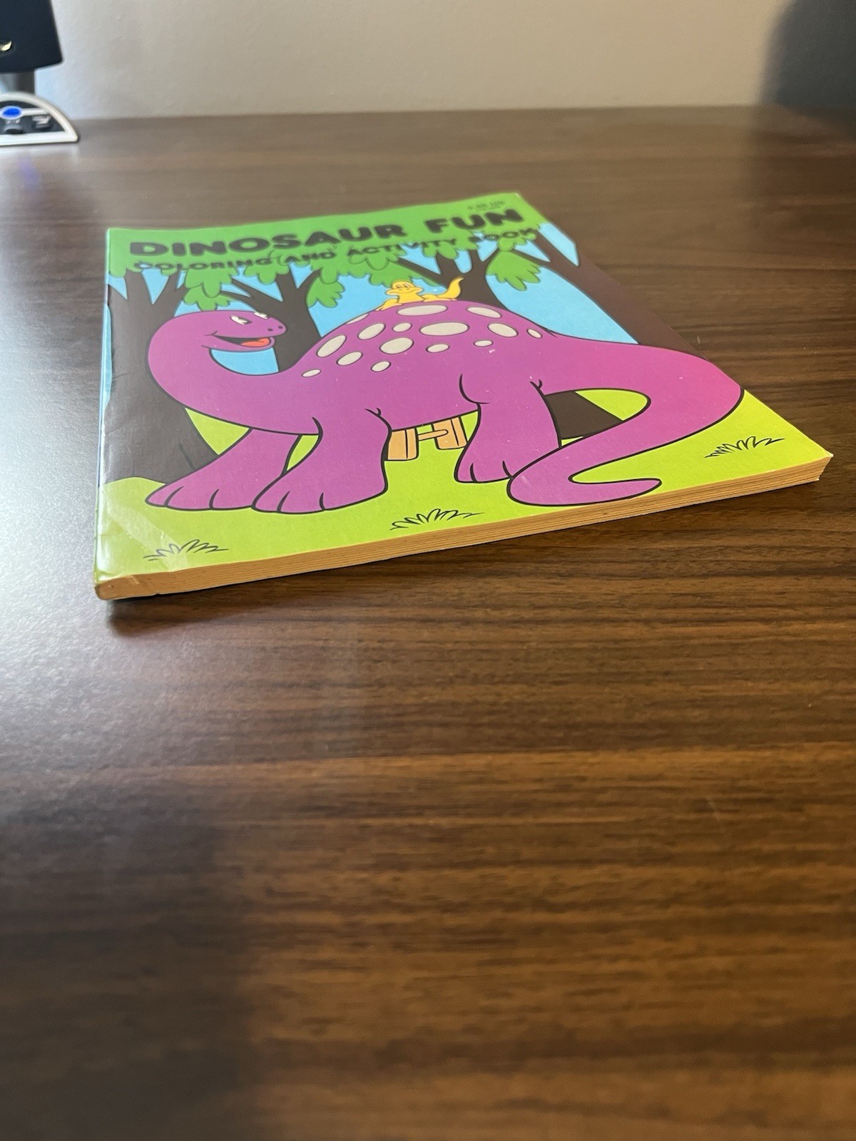 Dinosaur Fun Coloring and Activity Book 1987 Vintage Like New