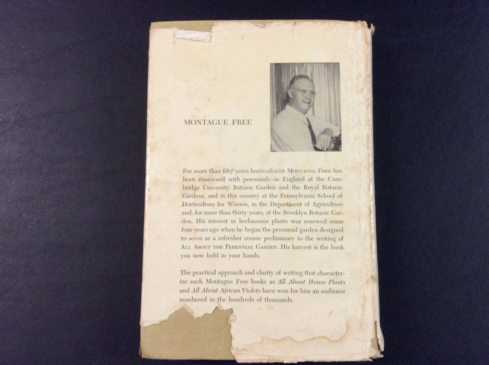 All About the Perennial Garden by Montaque Free Hardcover 1955 352 pages (AC)
