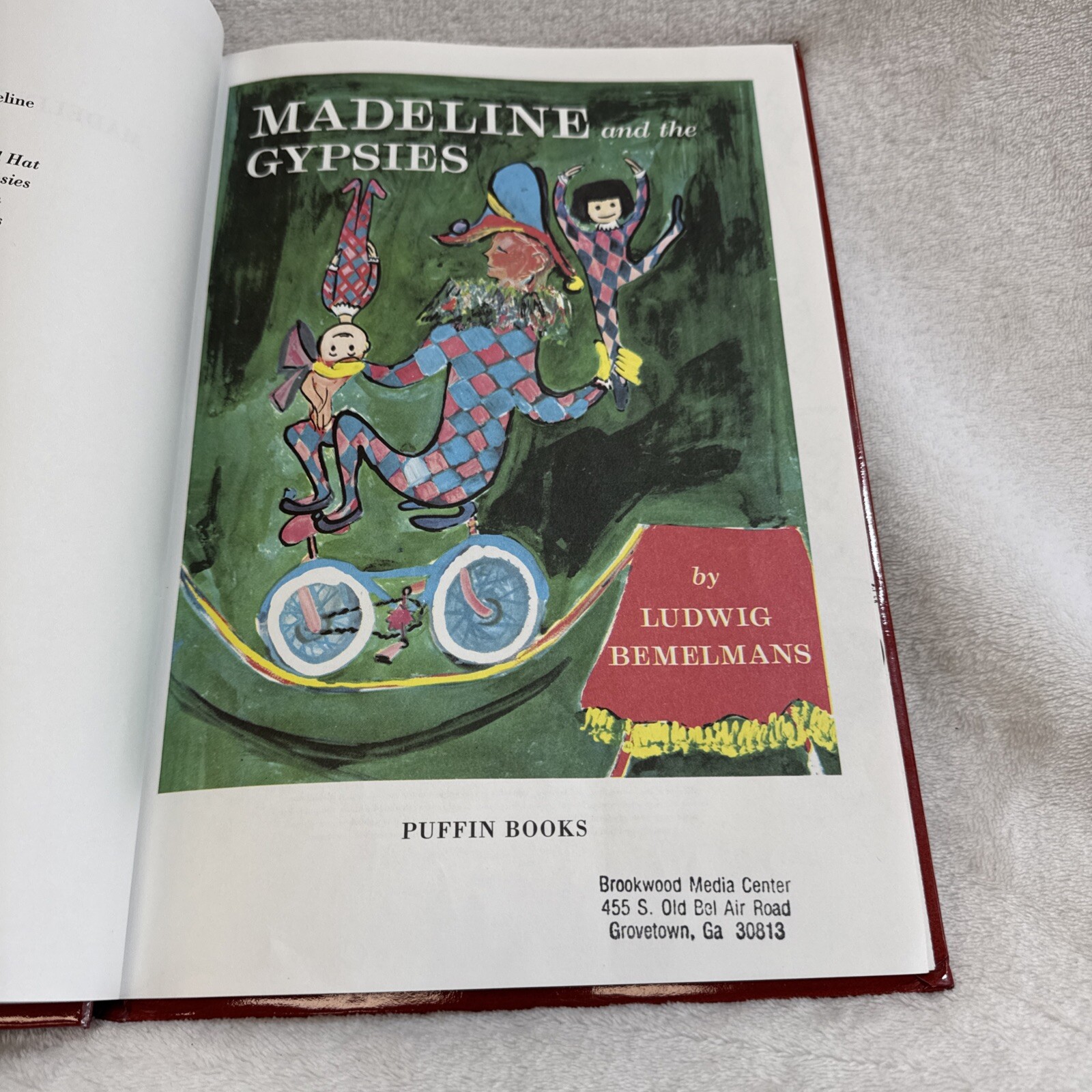 Madeline And The Gypsies Ludwig Bemelmans 1987 Childrens Hardcover BOOK 12.25×9