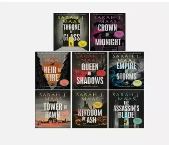 Throne Of Glass 8 book Set by Sarah J Maas (paperback), Free shipping in the US.