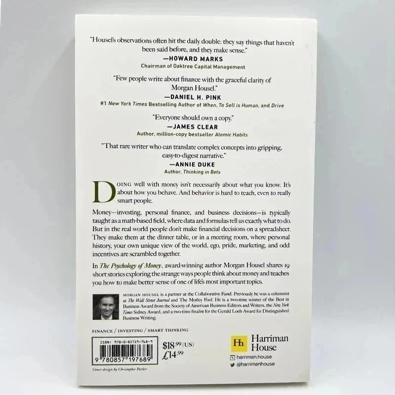 The Psychology of Money by Morgan Housel Timeless Lessons on Wealth, Paper Book