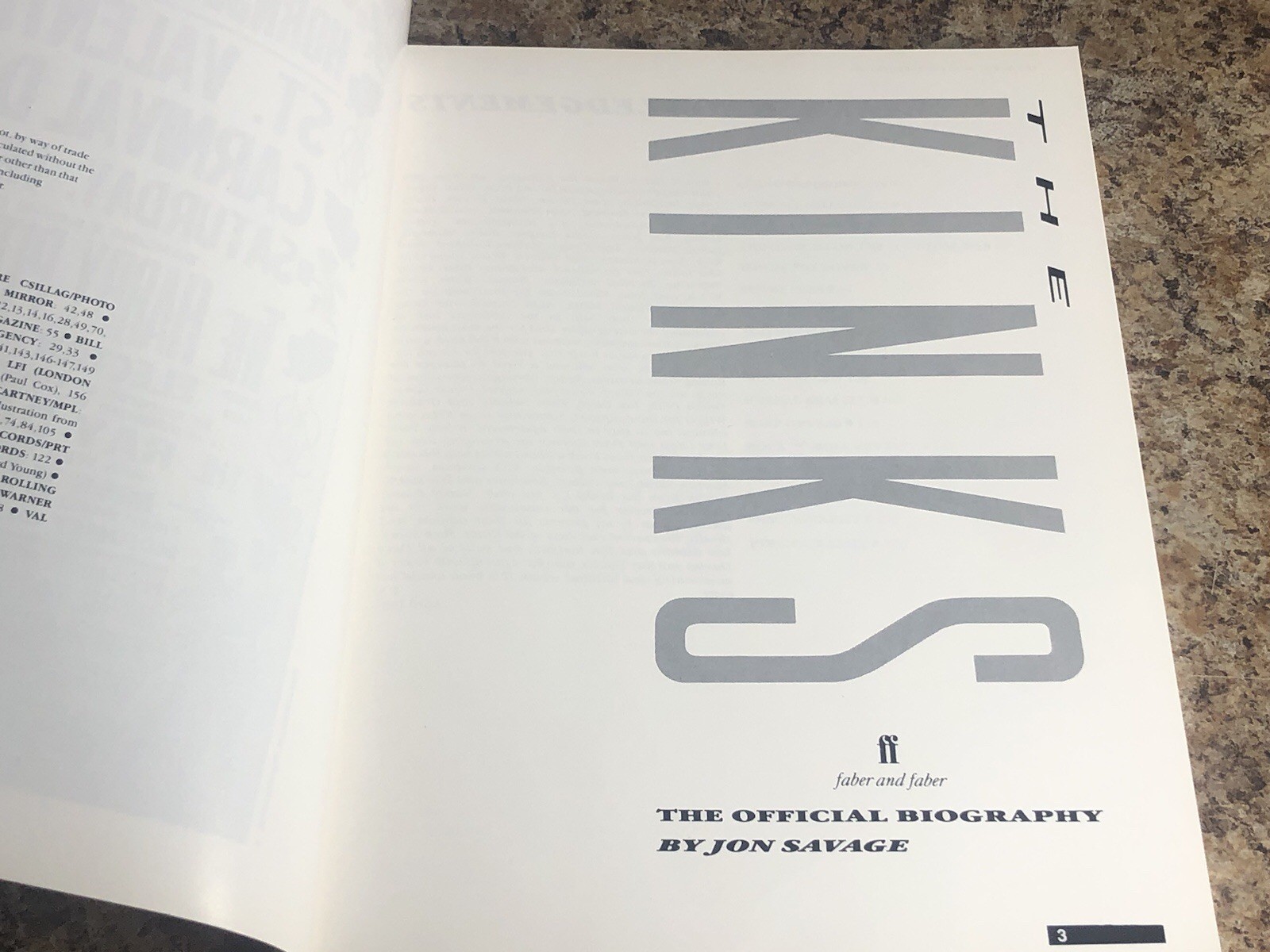 The Kinks-The Official Biography by Jon Savage Paperback 1984 Faber & Faber