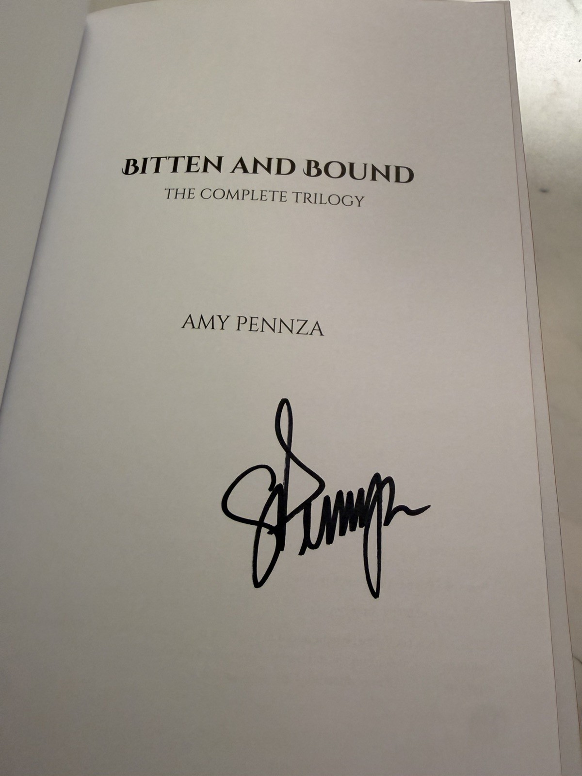 Bitten and Bound Complete Trilogy – SIGNED – Spicy Vampire MMF Dark Romance PB