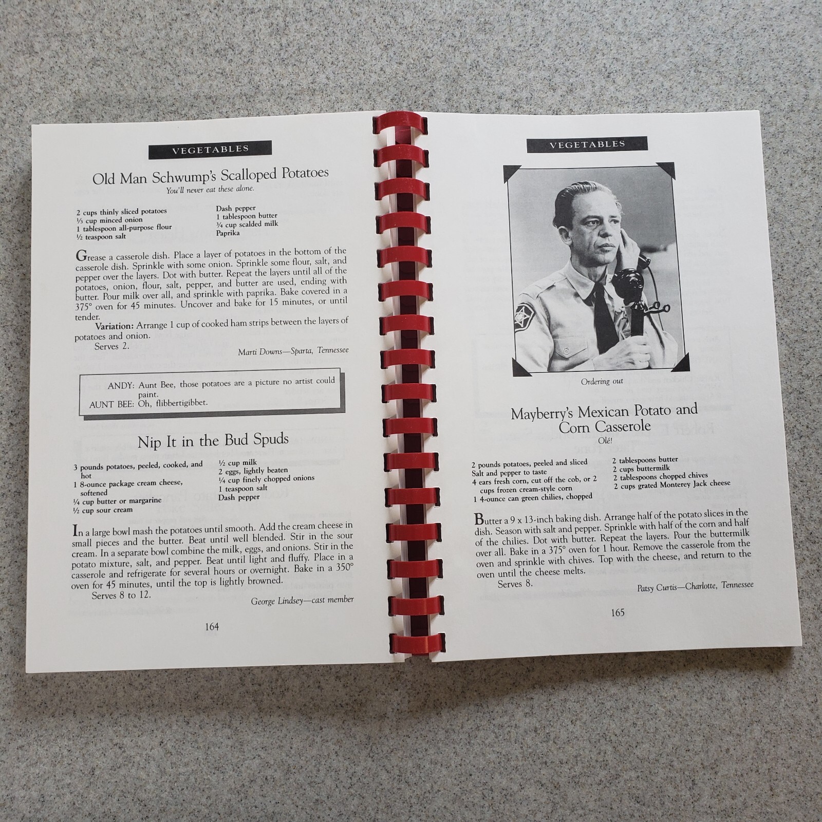 Aunt Bees Mayberry Cookbook 244 Pages Recipes Interesting Read Too