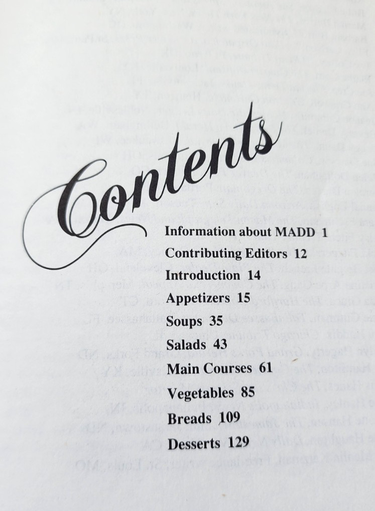 1983 Treasured Recipes special edition for MADD 160 pages hardcover vintage nice