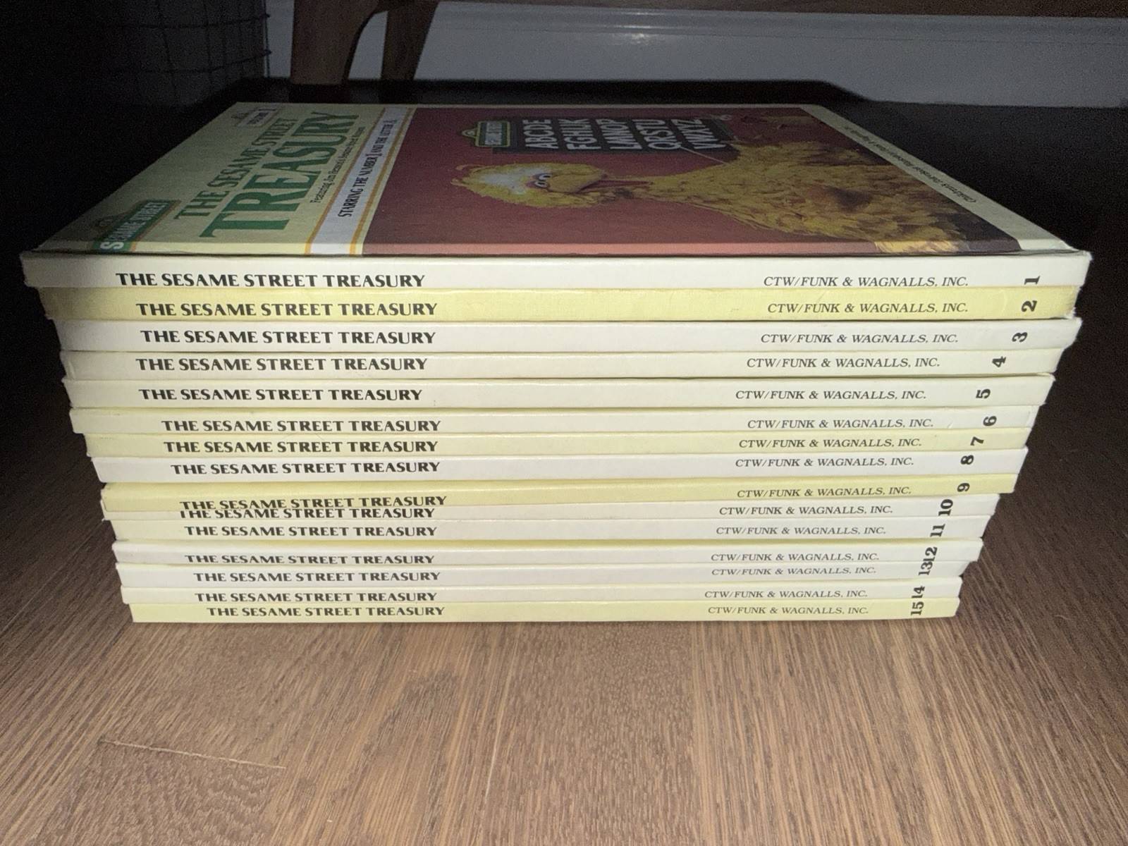 Vintage 1983 Sesame Street Treasury Books Complete Series, Volumes 1-15 Set