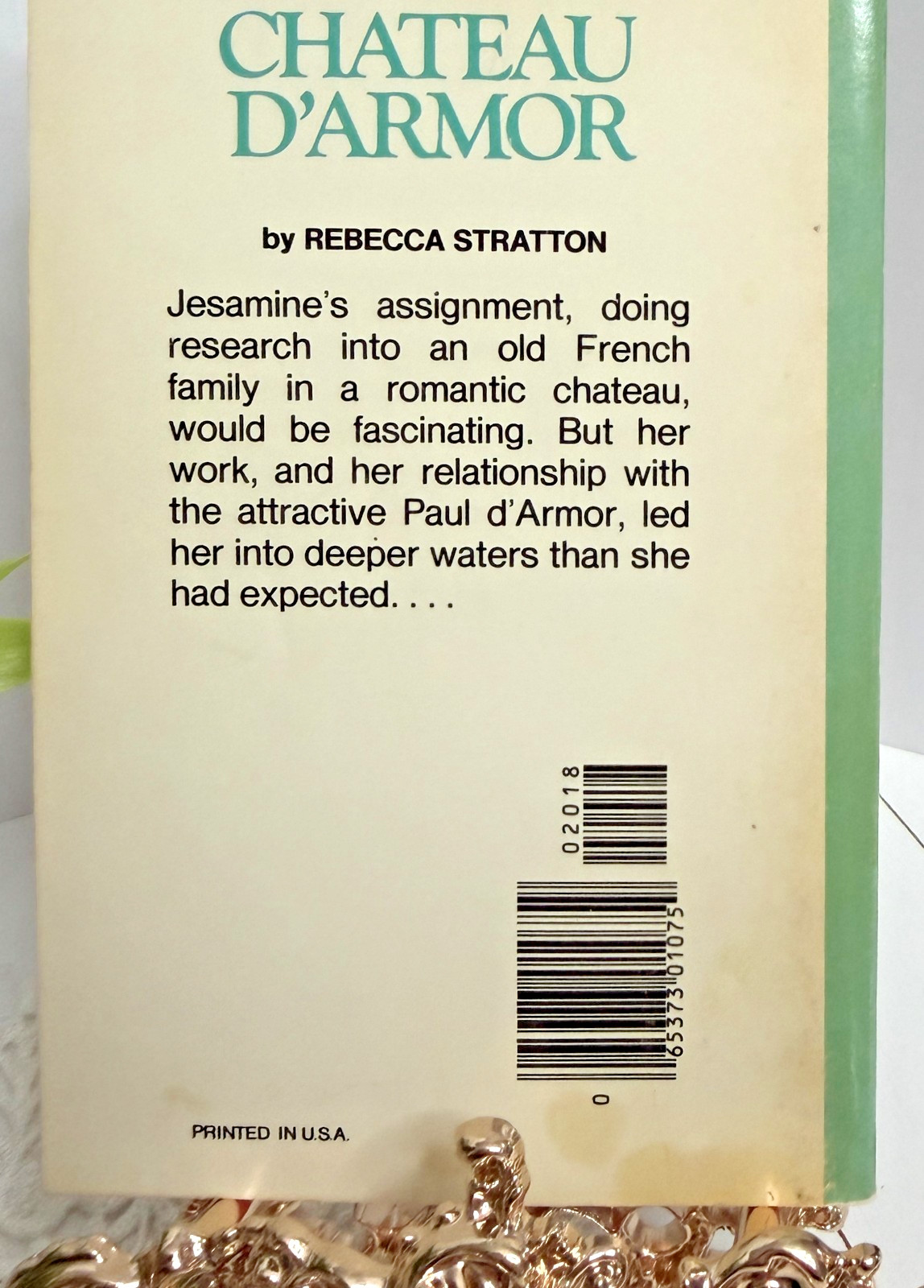 Vintage Harlequin Romance #2018, Chateau D’Armor by Rebecca Stratton, A552