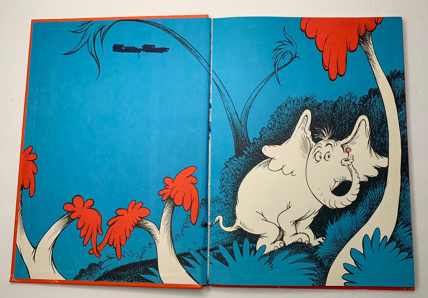 DR SEUSS 1982 HORTON HEARS A WHO HARDCOVER BOOK 11 X 8 INCHES