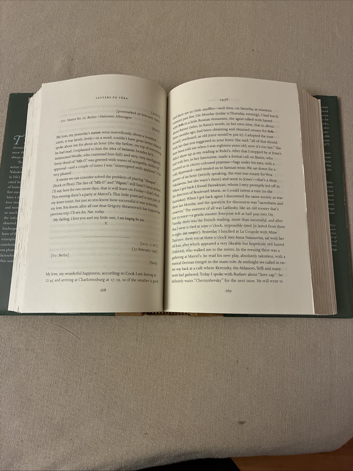 Letters to Véra by Vladimir Nabokov (2015, Hardcover)