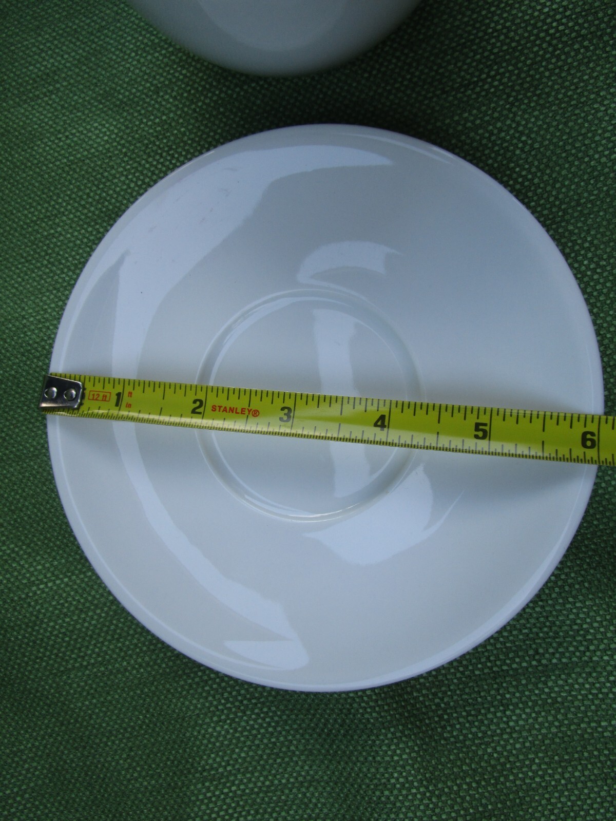 1919 Bristot Caffe Espresso Heavy White Porcelain Cappuccino Cup 8 oz and Saucer