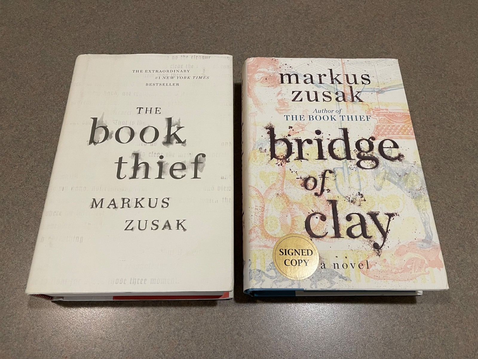 The Book Thief & Bridge of Clay *SIGNED* by Markus Zusak (Hardcover Editions)