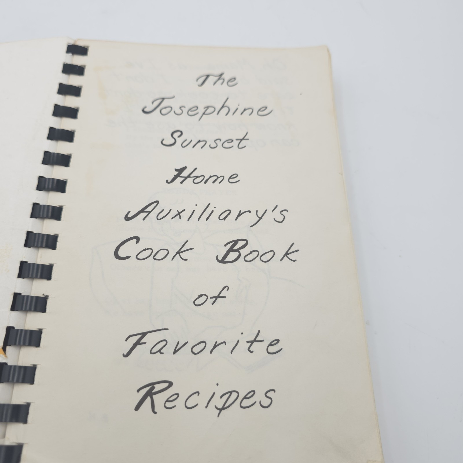 Vintage Our Friend’s Favorites Cookbook Josephine Sunset Home Auxiliary Stanwood