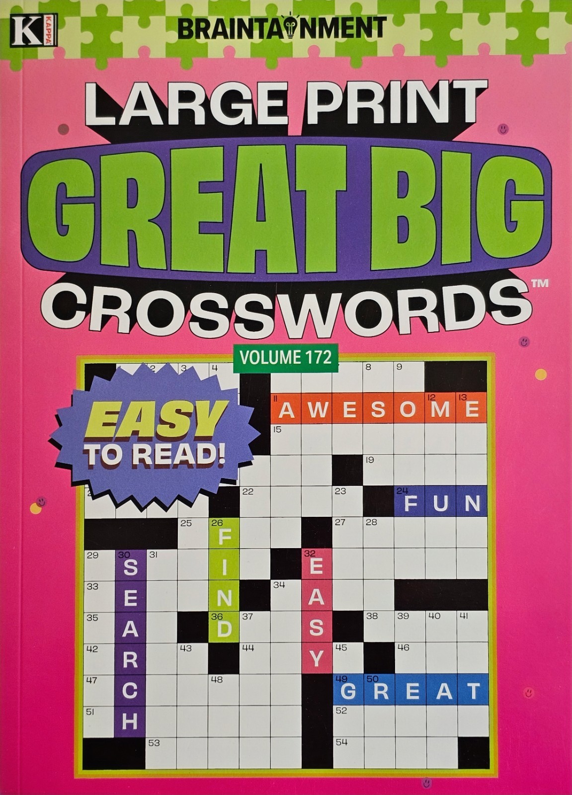 Kappa Large Print Great Big Crosswords Puzzle Books, 24 Different Volumes U-PICK