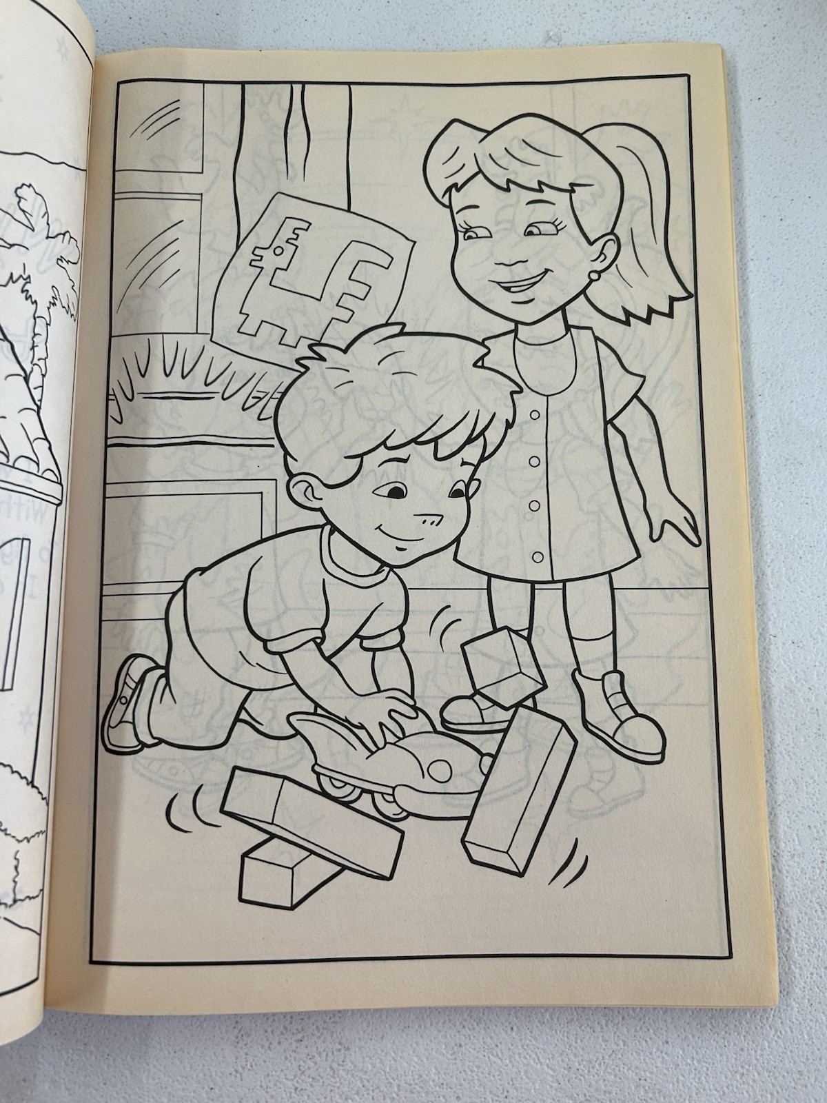 Vintage Dragon Tales Wings & Tails Coloring Activity Book Cut Out Doll Y2K