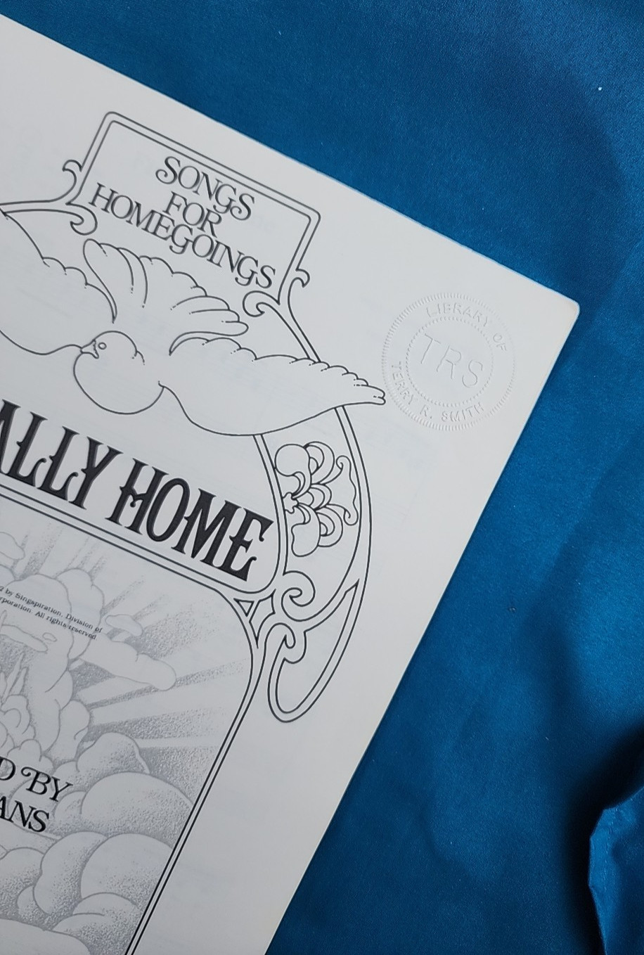 Finally Home arranged Dick Torrans Songs for Homegoing Music Song Book Sheet