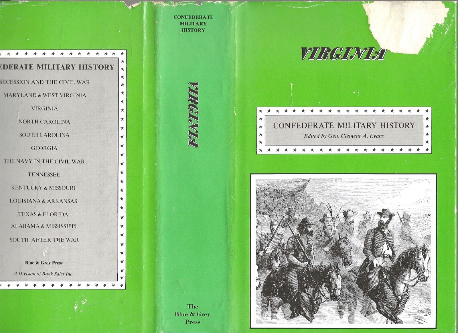 CONFEDERATE MILITARY HISTORY: VIRGINIA (Vol III) by Hotchkiss (circa 1960 HC/DJ)