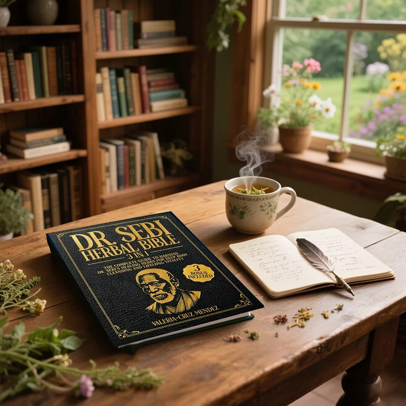 Dr Sebi Herbal Bible 3 in 1 Complete Healing Guide & Natural Remedies Book-US