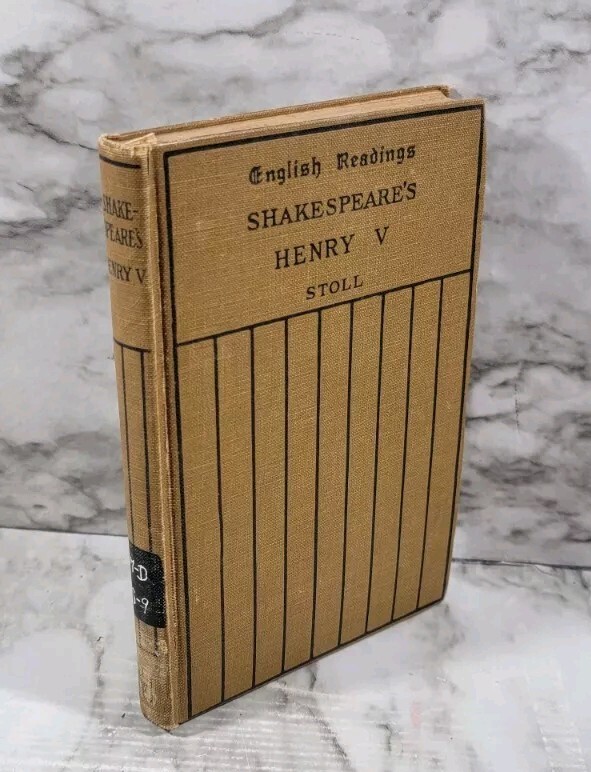 English Readings Shakespeare Henry V Stoll 1922 Hardback Book