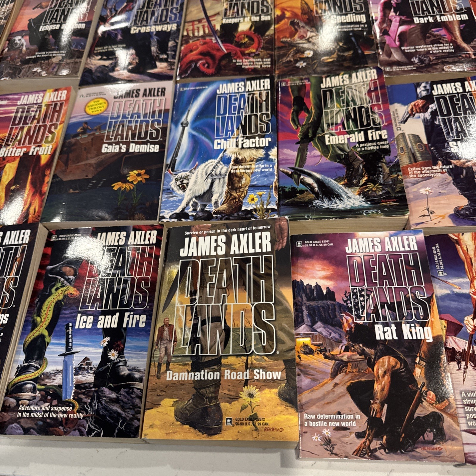 Lot 35 DEATHLANDS James Axler Paperback Books Good NO DUPES