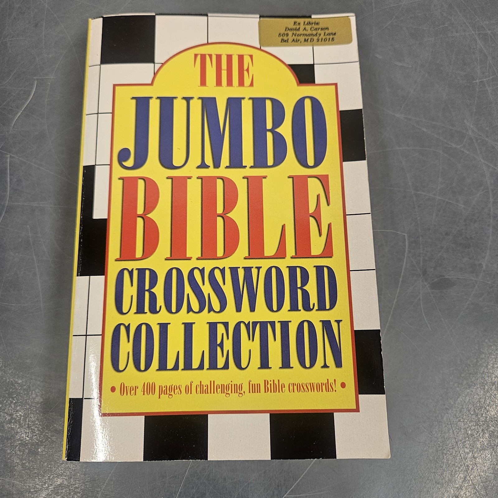 The Jumbo Bible Crossword Collection Over 400 Pages Religious Mental Exercise