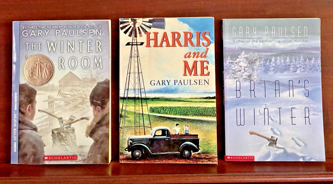 Gary Paulsen Lot 6 Books Hatchet Brian Tracker Winter Newbery Grades 4th-6th