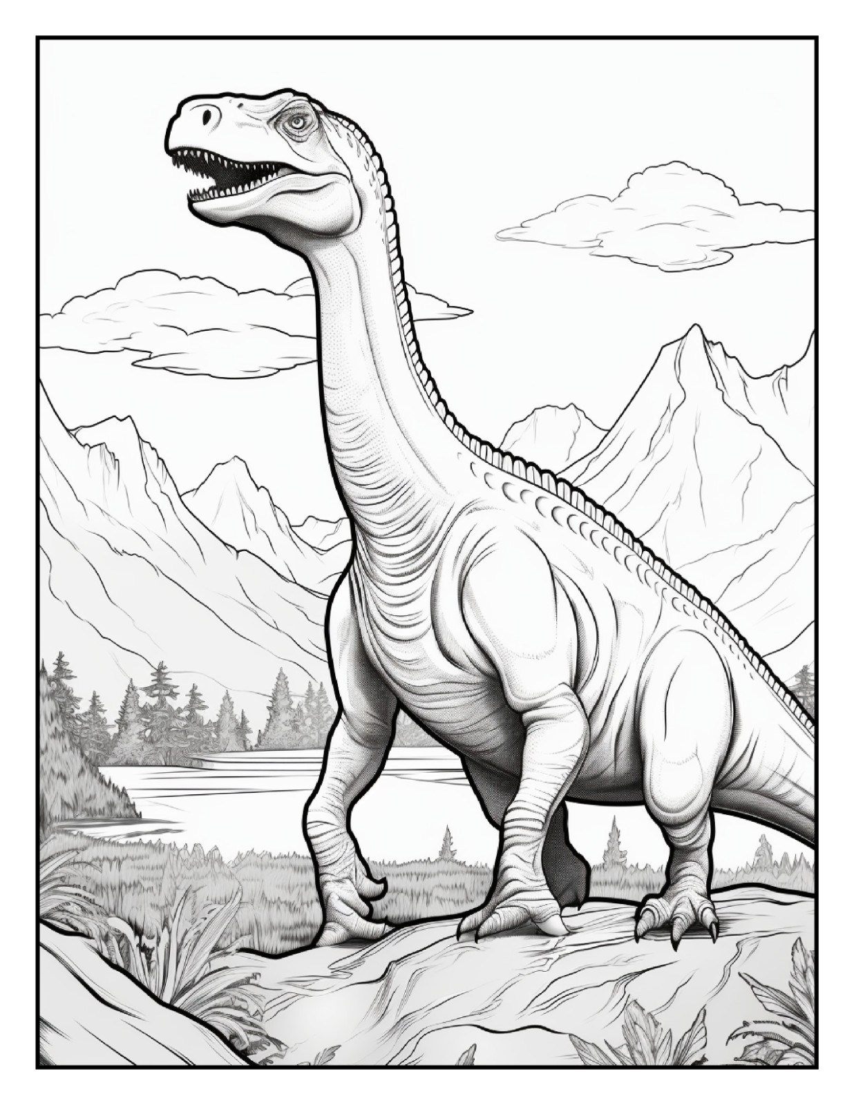 “Cute Dinosaur Coloring Book | Easy, Cute & Relaxing Designs | Perfect Gift Ide