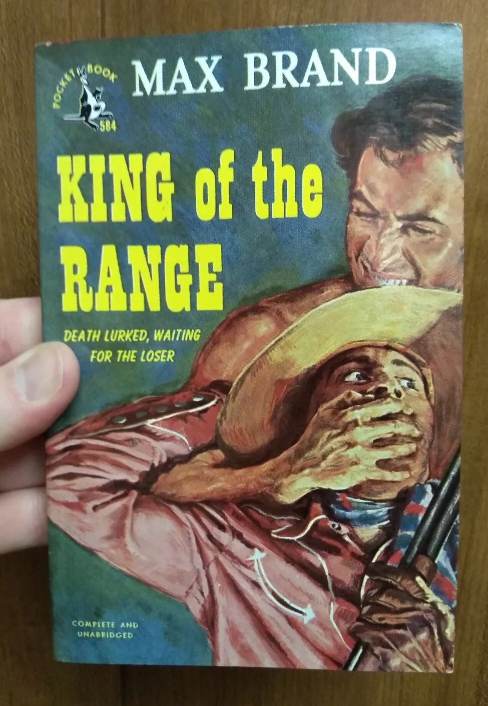 King of the Range by Max Brand 1949 Pocket Books #584 Vintage Paperback Western