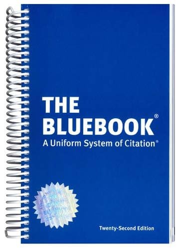 THE BLUEBOOK: A UNIFORM SYSTEM OF CITATION SPIRAL_BOUND **GOOD**
