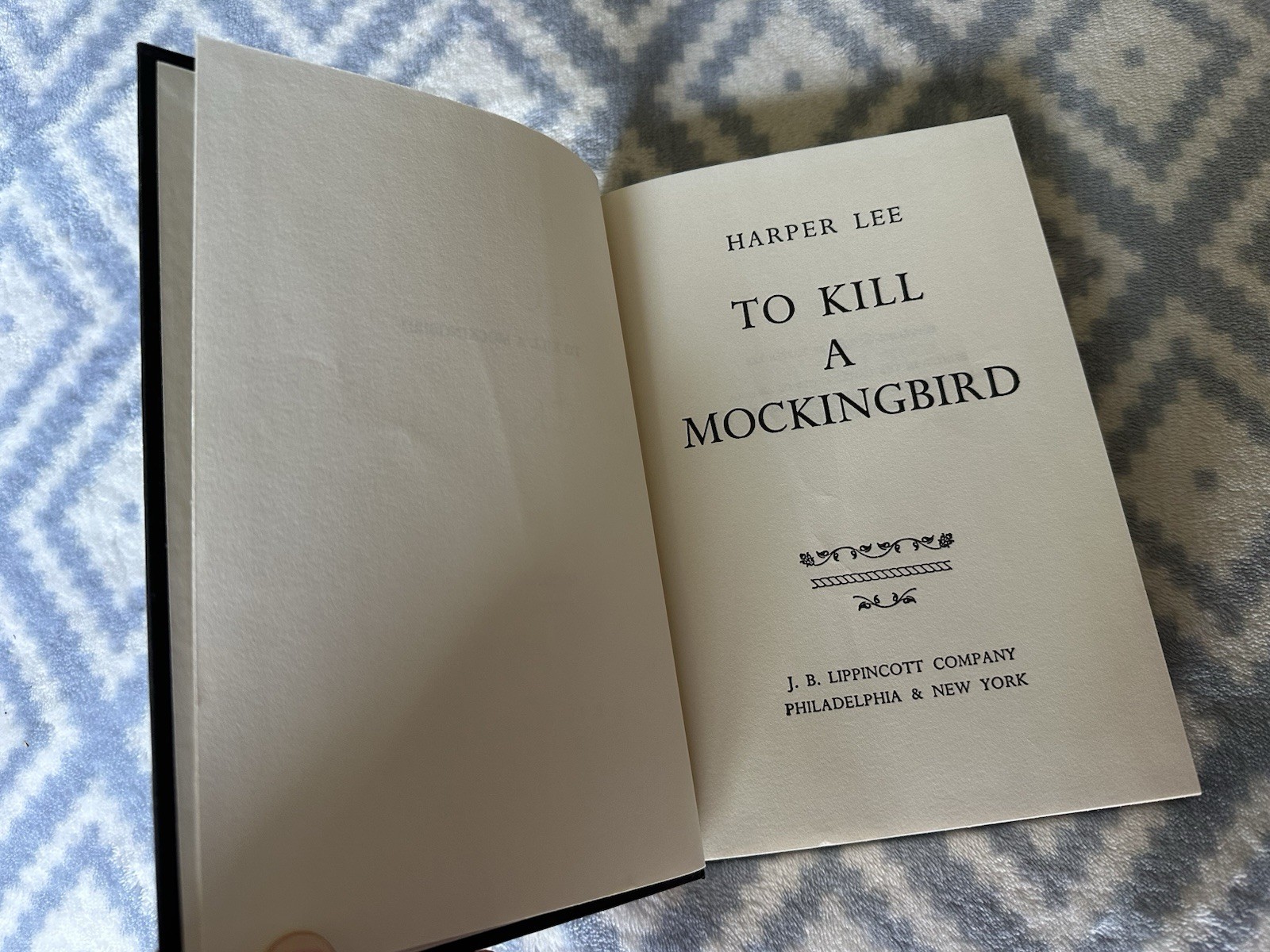 To Kill a Mockingbird Book 1960 Hardcover No Dust Jacket Harper Lee Collins